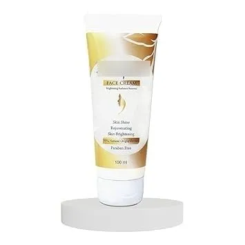 tubees Face Cream | Brightening, Rejuvenating & Hydrating | 99% Natural Extracts | Reduces Wrinkles, Tan & Hyperpigmentation | Paraben-Free | 100ml