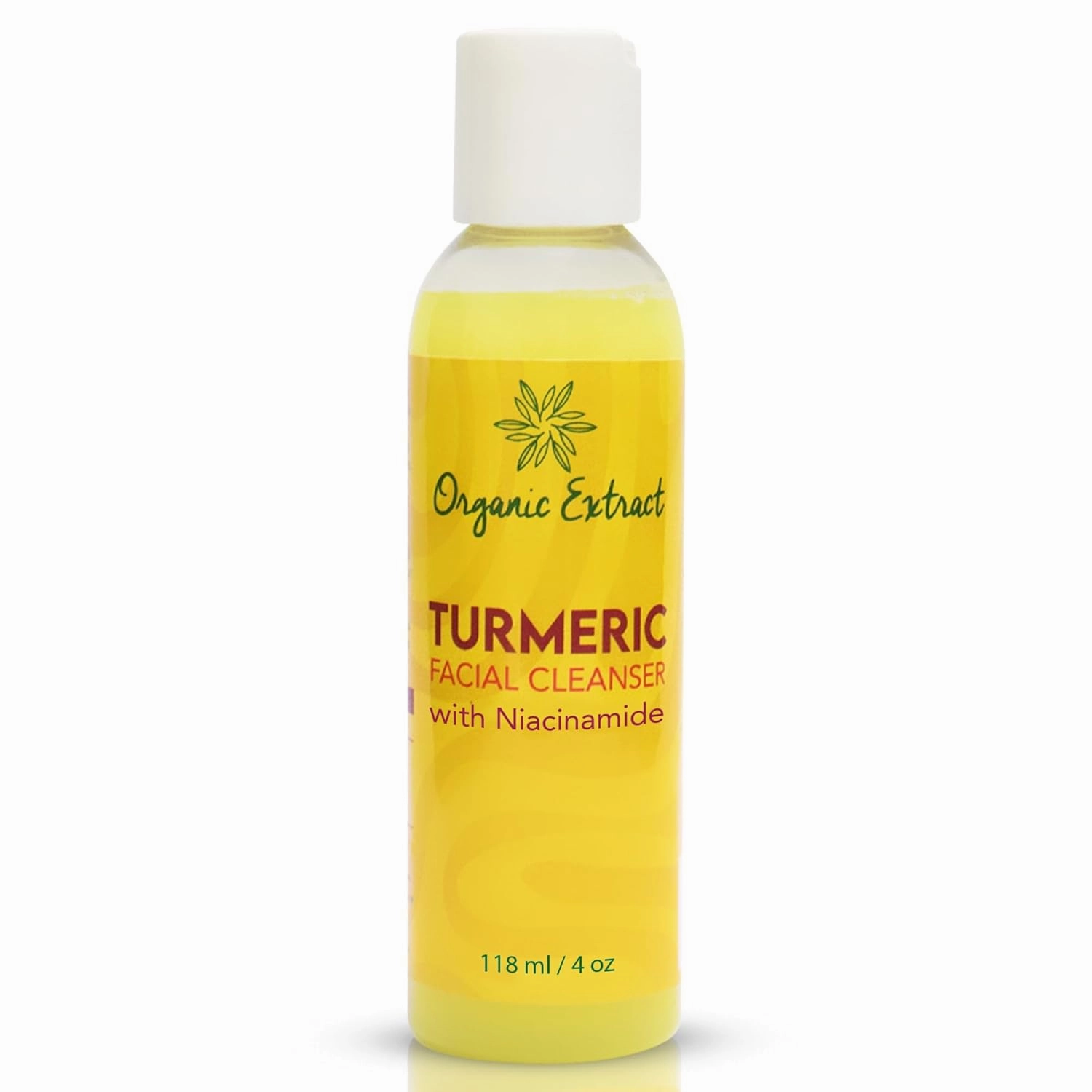 Turmeric Facial wash- 4 fl oz / 118 ml - Gentle Face wash for Dull, Acne Prone Skin - Exfoliating, Daily Facial wash for Age Spots, Sun Damage - with Niacinamide