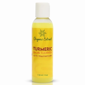 Turmeric Facial wash- 4 fl oz / 118 ml - Gentle Face wash for Dull, Acne Prone Skin - Exfoliating, Daily Facial wash for Age Spots, Sun Damage - with Niacinamide