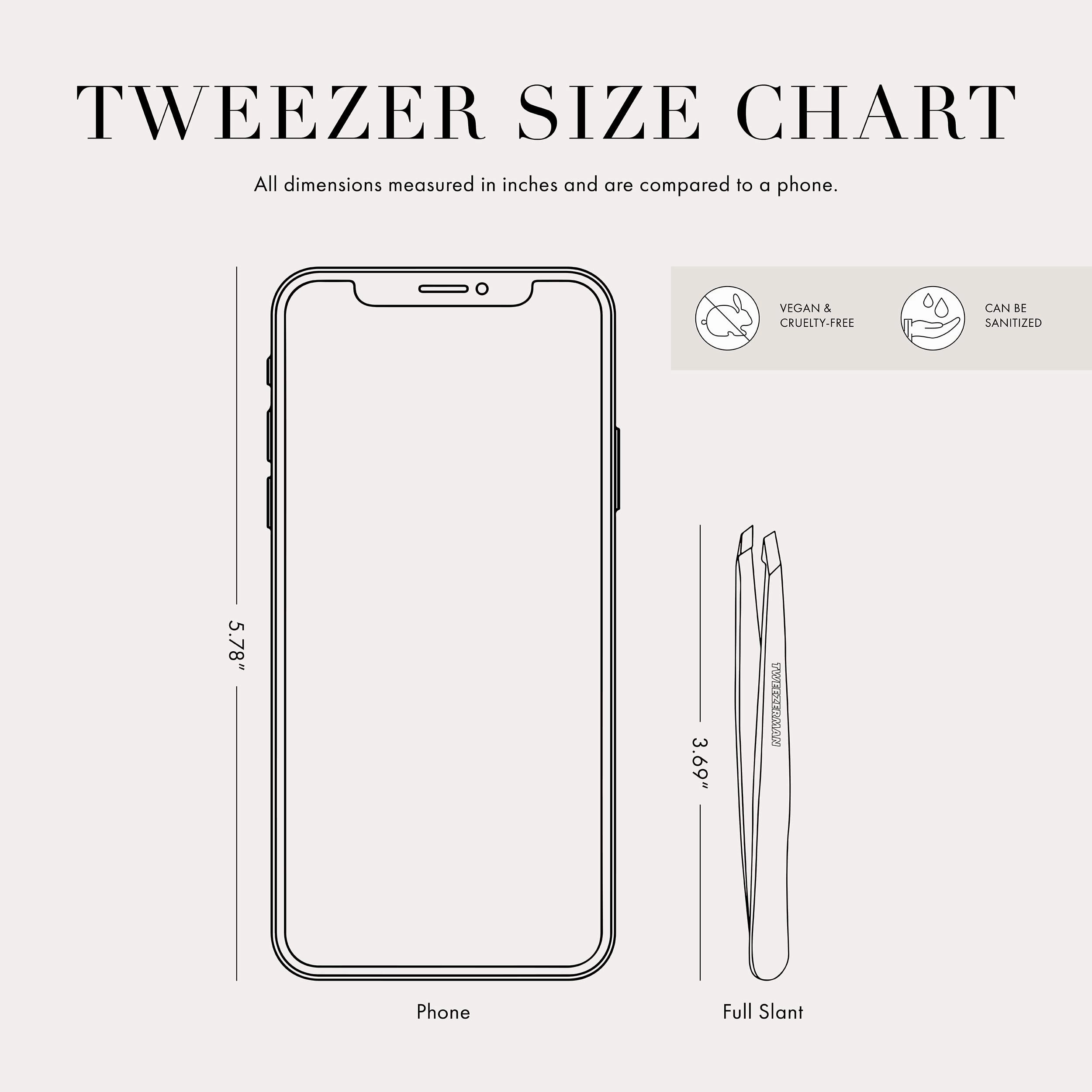 Tweezerman Steel Point Tweezer, Silver, 2 x 6 inches, Modern, Professional Quality for Eyebrow Precision, Facial and Ingrown Hair Removal