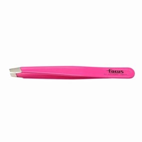 Tweezers Focus Slant - Fluro Pink