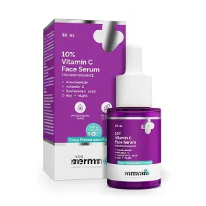Vellanatural 10% Vitamin C Serum - Niacinamide & Hyaluronic Acid - Dark Spot Corrector, Brightening, Collagen Boost - All Skin Types - 30ml
