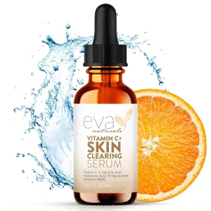 Vitamin C Serum for Face - Skin Clearing Serum with Salicylic Acid Retinol, Niacinamide and Hyaluronic Acid - Skin Brightening Acne Serum - Anti Aging Dark Spot Treatment(1 oz)