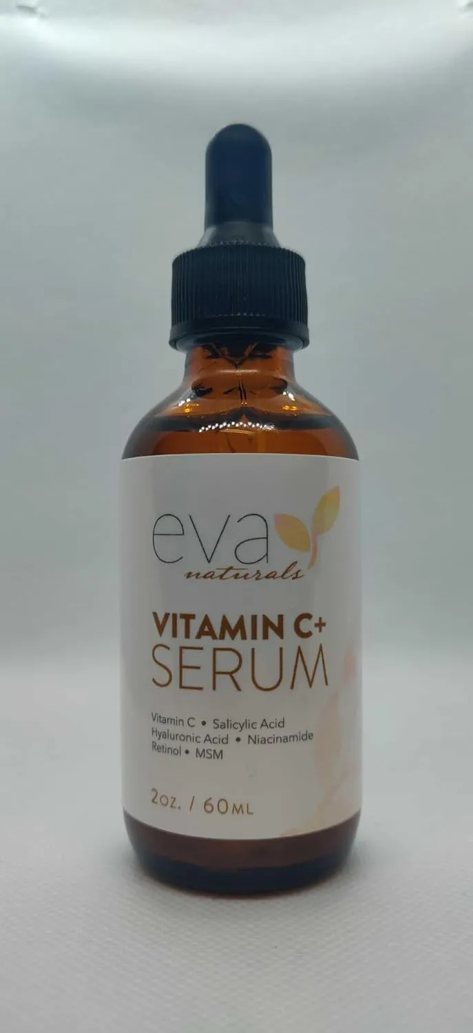 Vitamin C Serum Plus With Hyaluronic Acid, Retinol, Niacinamide, Salicylic Acid - Anti Aging Serum, Skin Clearing, Skin Brightening for Dark Spots (2 oz)
