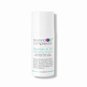 Vitamin A 10  Exfoliating Therapy with Lactic Acid - Light Exfoliation to Clear Acne Rejuvenate Skin and Deliver Clearer Tone and Texture