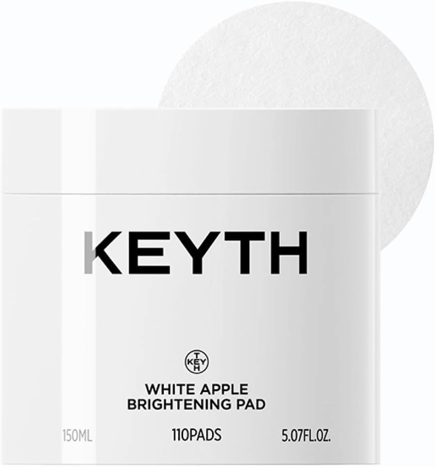 White Apple BRIGHTENING PAD (150ML, 5.07 FL.OZ.) / Brightening, Glwoing Skin Filter, Apple Fruit Water, Dark Circle Eraser, White Hyaluronic Acid