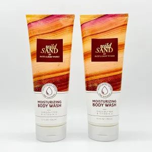 Wild Sand 2-Piece Moisturizing Bath Set, Body Nourishing Works | Two Full Size (10oz Each) Body Washes