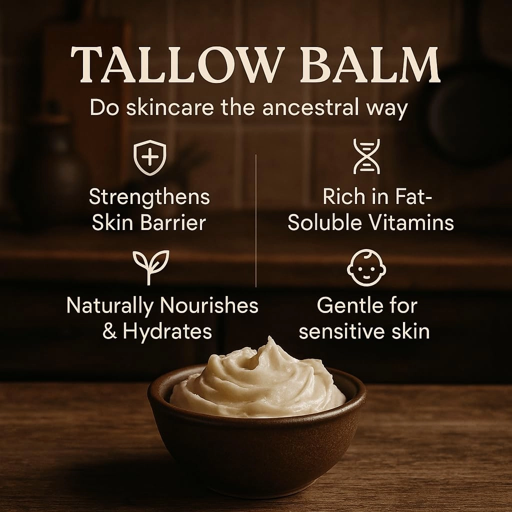 Wild West Whips Tallow Body Butters (Lemon Poppy) - Organic Handcrarfted with Whipped Tallow, Jojoba Oil, Cocoa Butter, and Coconut Oils - 2 oz