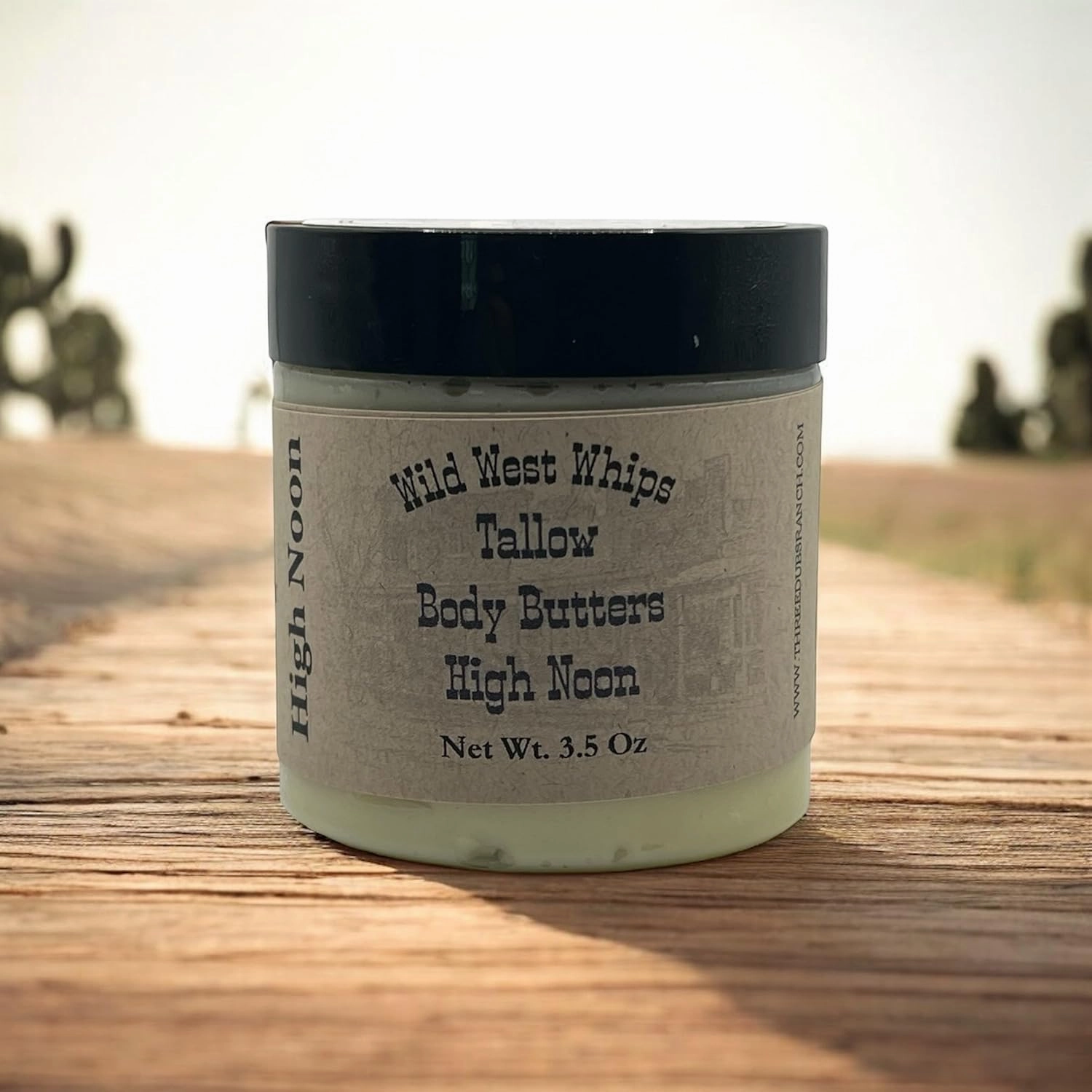 Wild West Whips Tallow Body Butters (Lemon Poppy) - Organic Handcrarfted with Whipped Tallow, Jojoba Oil, Cocoa Butter, and Coconut Oils - 2 oz