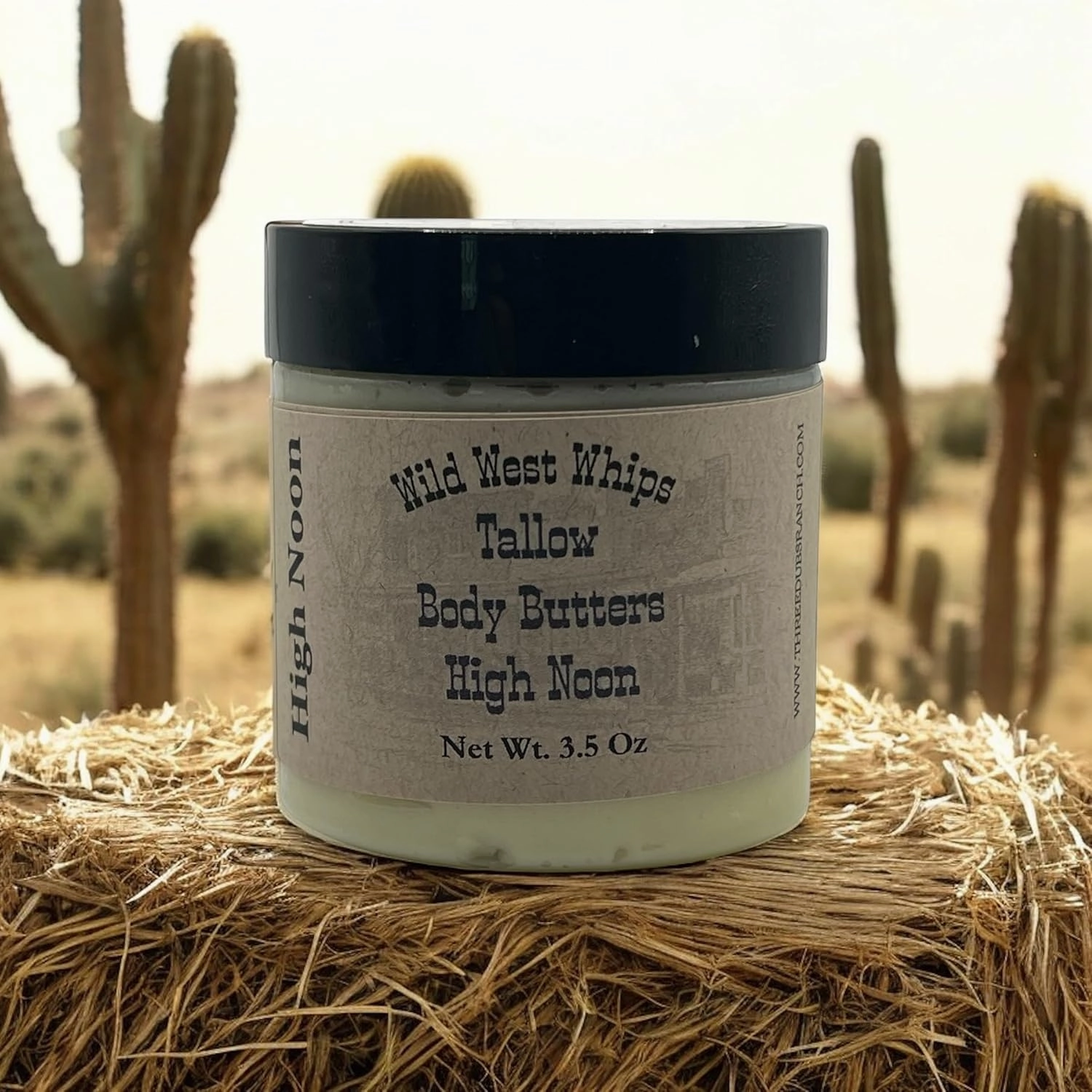 Wild West Whips Tallow Body Butters (Lemon Poppy) - Organic Handcrarfted with Whipped Tallow, Jojoba Oil, Cocoa Butter, and Coconut Oils - 2 oz