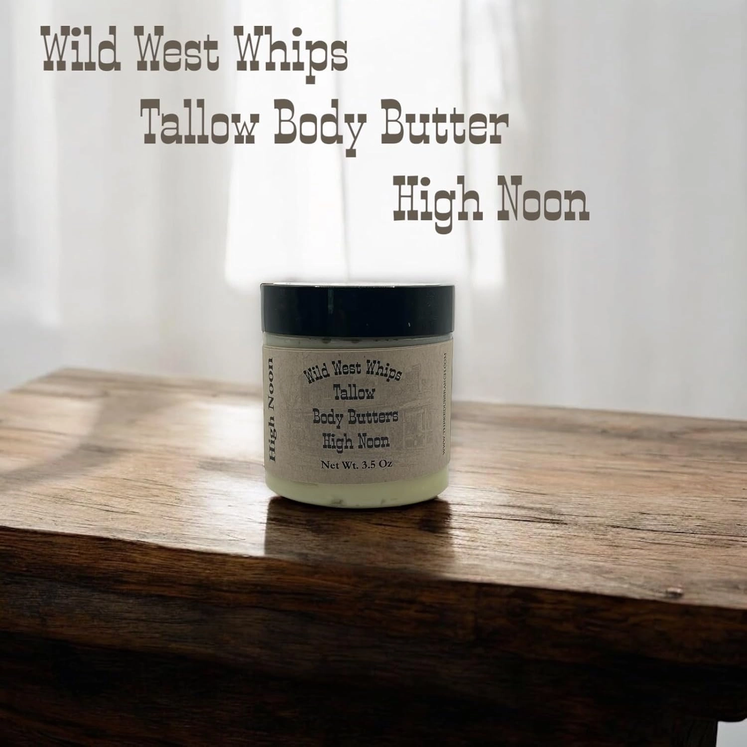 Wild West Whips Tallow Body Butters (Lemon Poppy) - Organic Handcrarfted with Whipped Tallow, Jojoba Oil, Cocoa Butter, and Coconut Oils - 2 oz