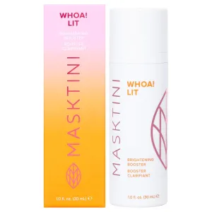 Woah! Lit Brightening Booster - Vitamin C Serum - With Plumping Hyaluronic Acid and Niacinamide - Brightens and Tones Complexion - 1 oz