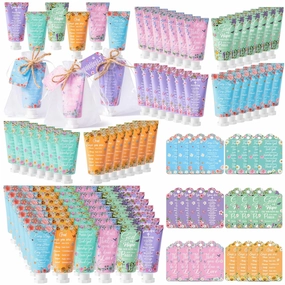 Y1tvei Christian Hand Cream Bulk Christmas Gifts for Women, 30ml Bible Verse Hand Lotion Scripture Travel Hand Lotion Gift Set for Mom Grandma Baby Shower Bridal Shower Favors (48 Sets, Verse Style)