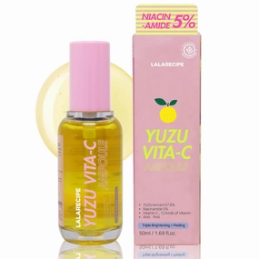 Yuzu Vita C Brightening Ampoule – Korean Vitamin C Face Serum with 67.8% Yuzu Extract, Niacinamide, Arbutin – Lightweight Hydrating Vegan Skincare for Daily Use (50ml/ 1.69 fl oz)