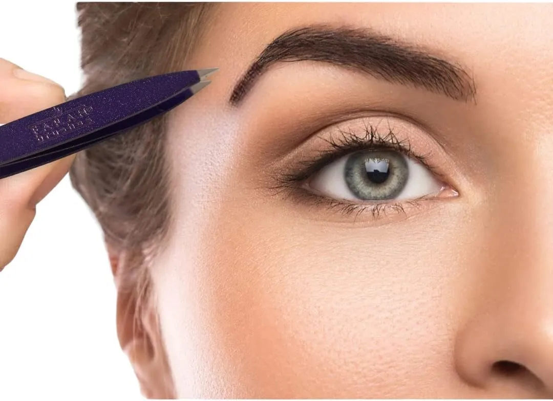 Z-Tweeze Professional Stainless Steel Dual Ended Precision Tweezers - Aurora Collection (Purple Rain)