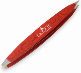 Z-Tweeze Professional Stainless Steel Dual Ended Precision Tweezers Slanted and Pointed Tips - Spectrum Beauty Collection (Aroosa)